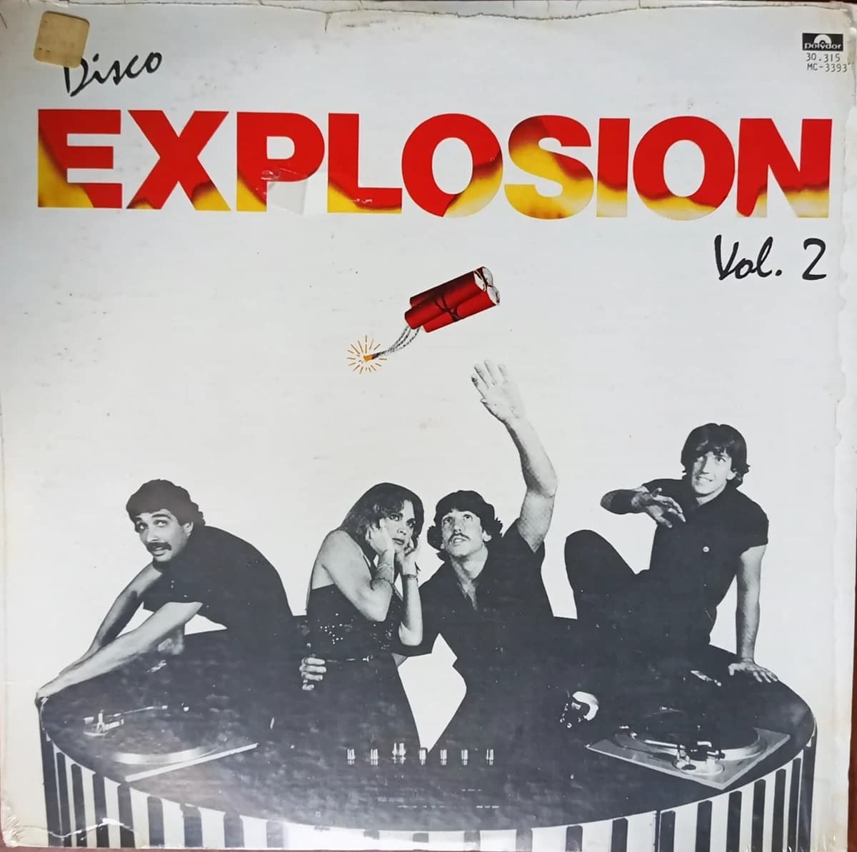 Portada de «Disco Explosion Vol. 2» — el segundo LP de la Miniteca Explosión, conservado en el Archivo CMTK