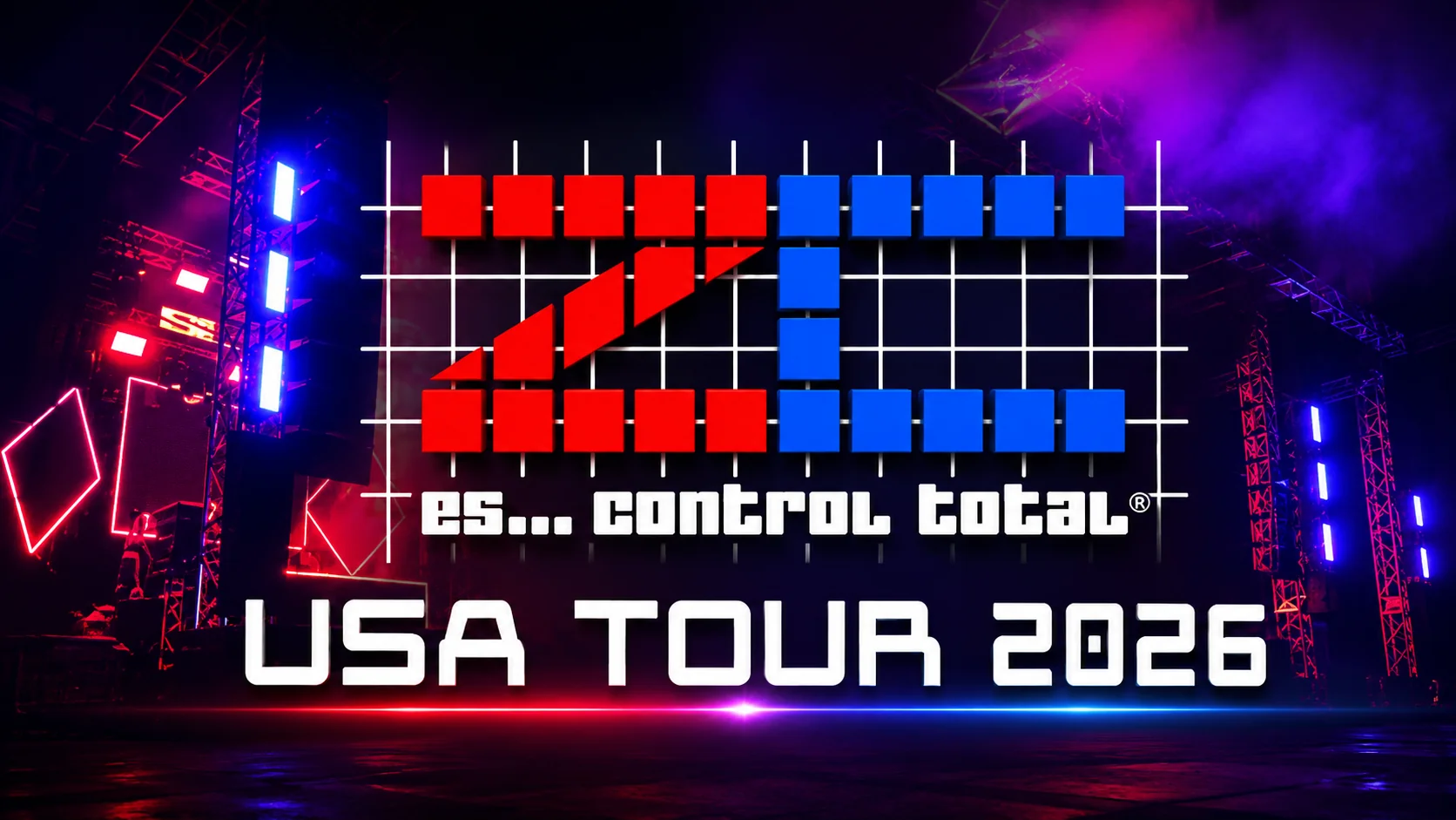 Material oficial del USA Tour 2026 de la Miniteca ZC «Control Total»